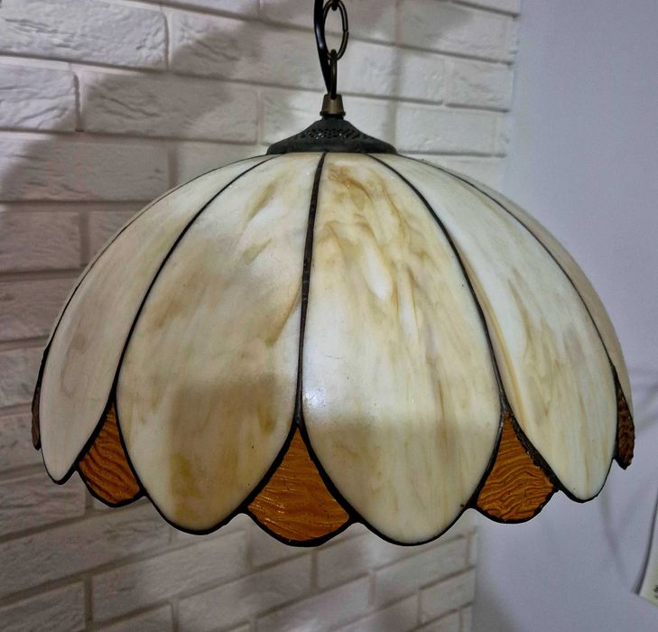 Lampa Tiffany sufitowa okrągła