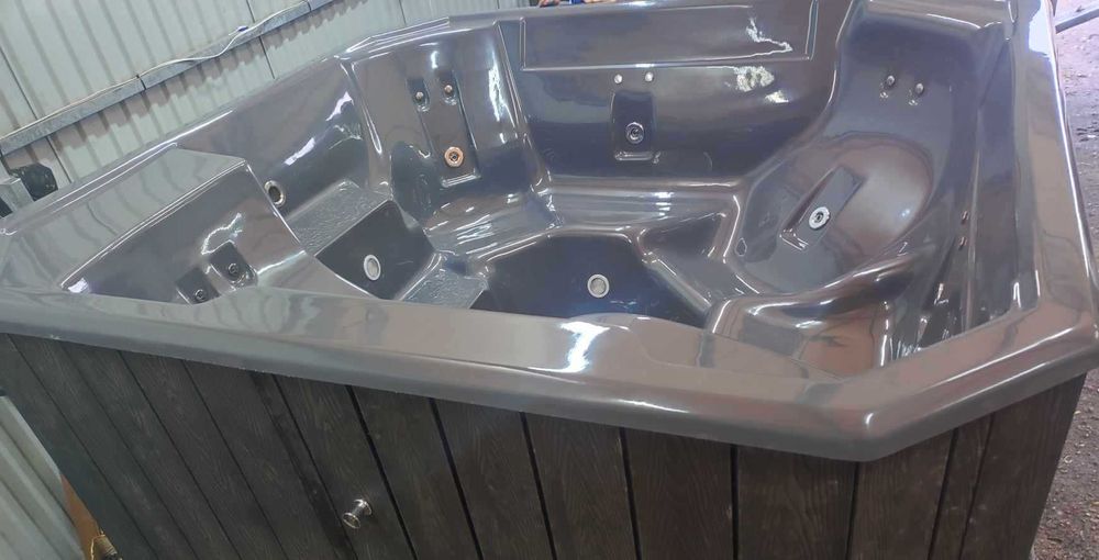 Kwadratowa balia ogrodowa Premium - spa ruska bania gorąca beczka PROM