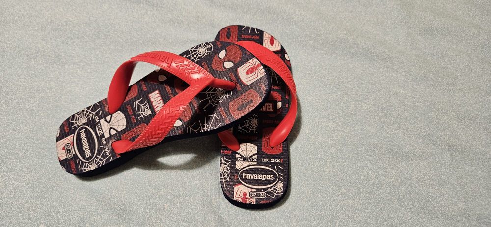 Chinelos criança marca Havaianas originais Homem Aranha tamanho 29-30