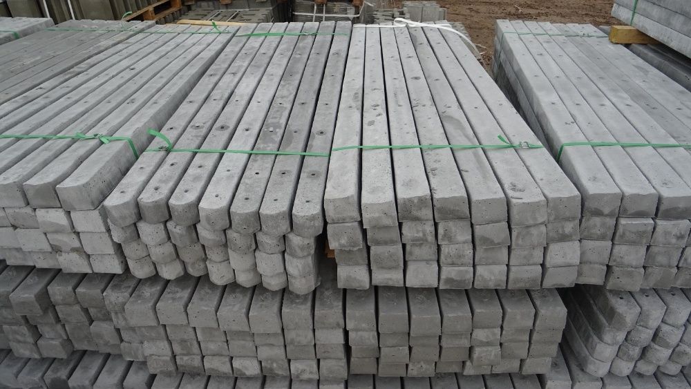 Słupek betonowy do ogrodzeń h=2,2m.