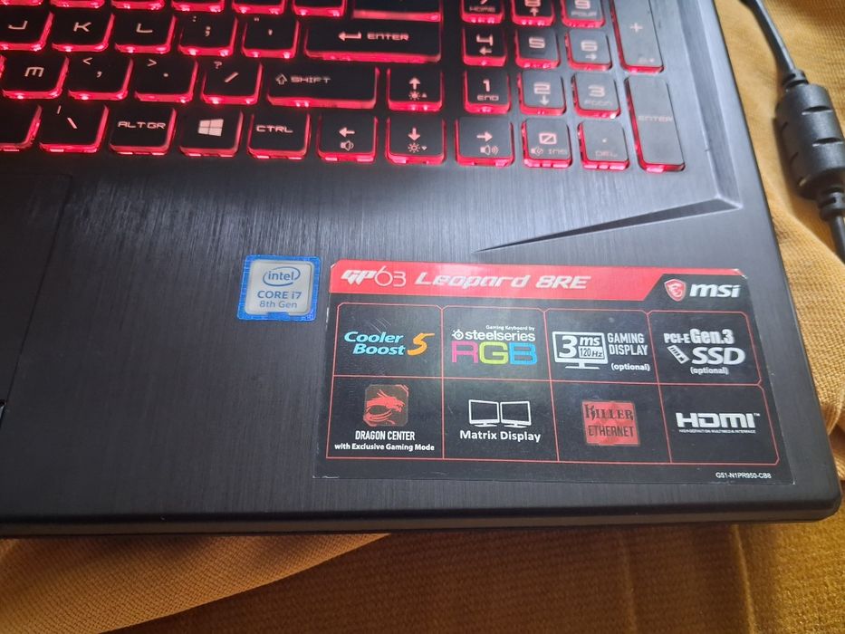 Laptop MSI Leopard gtx 1060