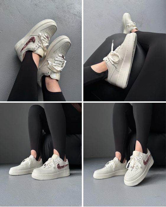 Nike air force 1 low р36-45 Black,white,green,pink