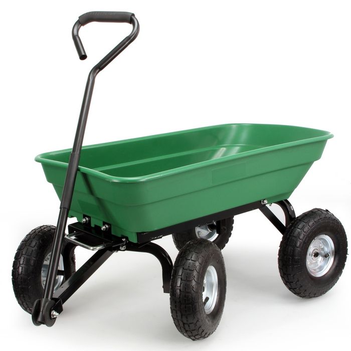 WÓZEK OGRODOWY kiper kompozyt skrętny 120Kg