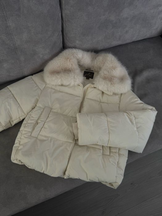 куртка з хутряним коміром