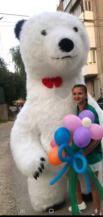 Костюм медведя  надувной, костюм  стриптизера  аниматора
