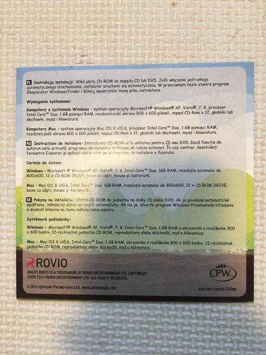 Świetna gra na PC MAC Angry Birds Breakfast 2 komputer