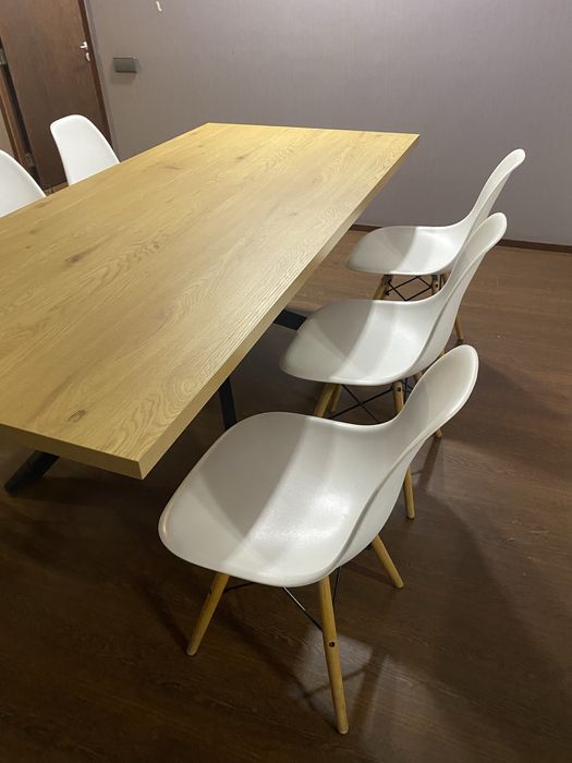 Mesa Jysk tampo em madeira carvalho