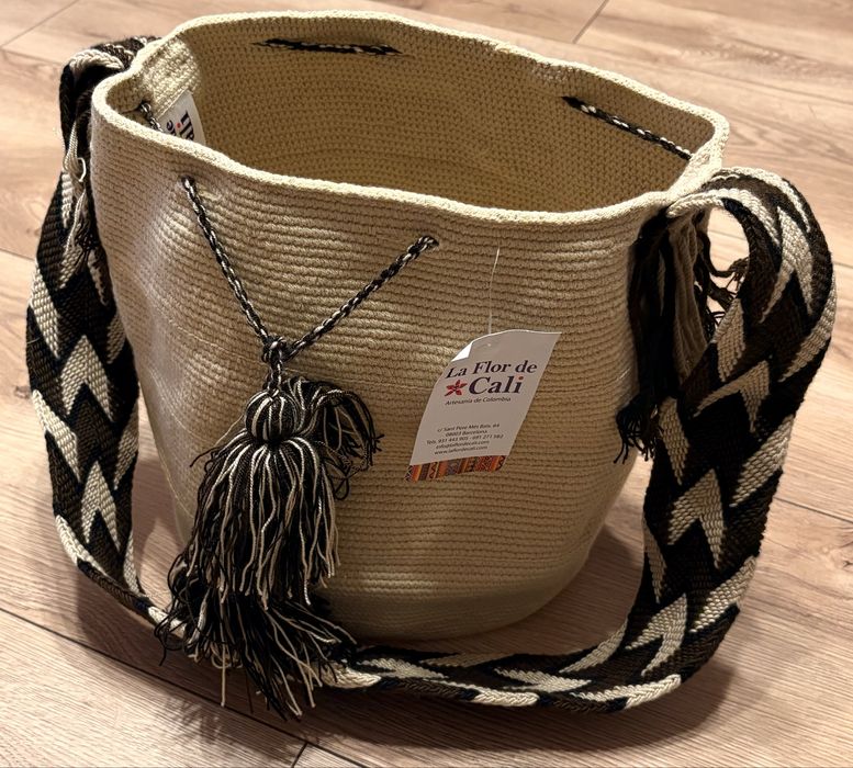 La Flor De Cali Torba Worek Handmade Nowa