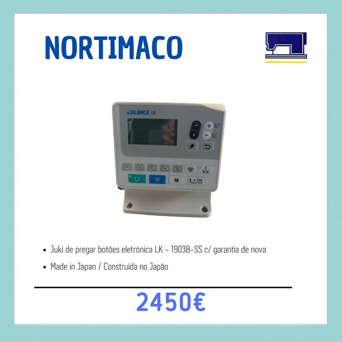 Juki de Pregar Botões Eletrónica - LK 1903B-SS c/ garantia de nova.