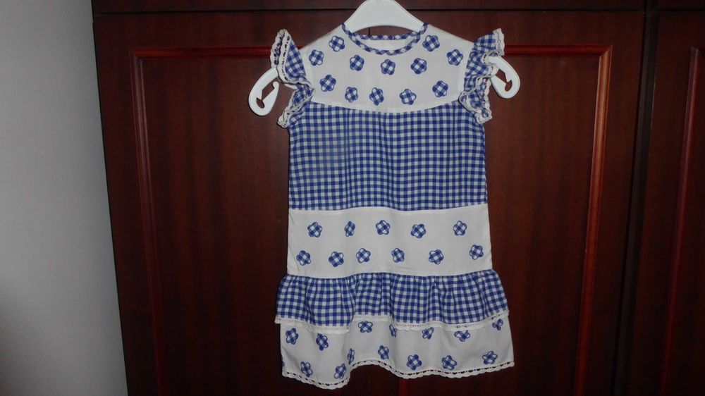 Sukienka dziewczęca country western HANDMADE 3-5 lat jak nowa