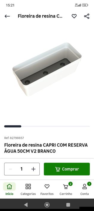 Vaso plástico floreira com morangos