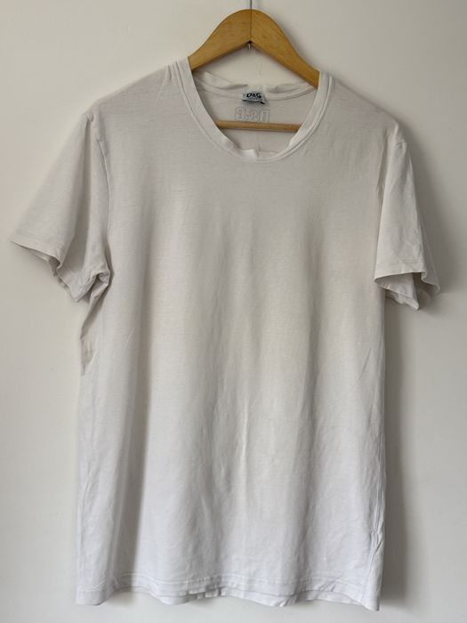 Biały T-shirt D&G Dolce & Gabbana Underwear