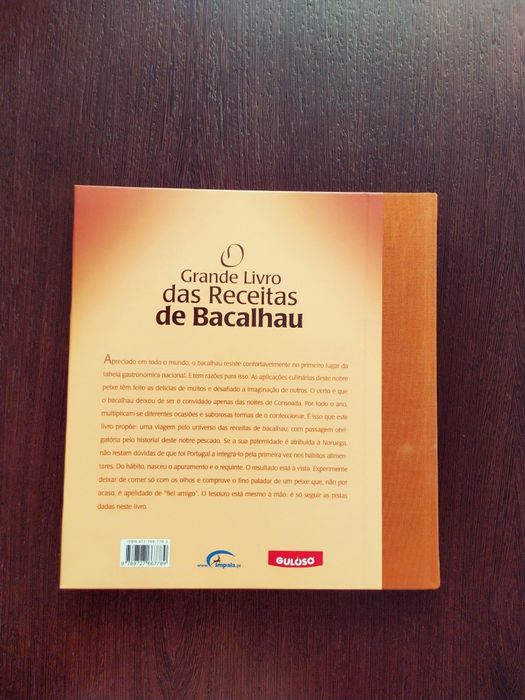 Grande livro das receitas de bacalhau, novo. Capa dura