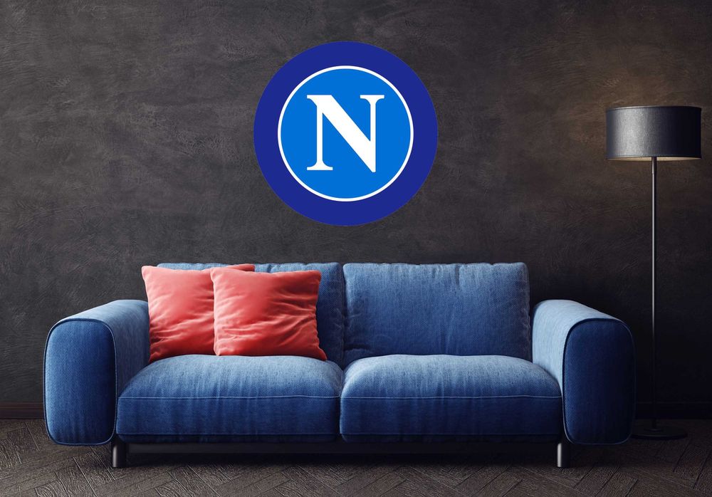 Napoli herb klubowy 70cm prezent dla fana piłki nożnej