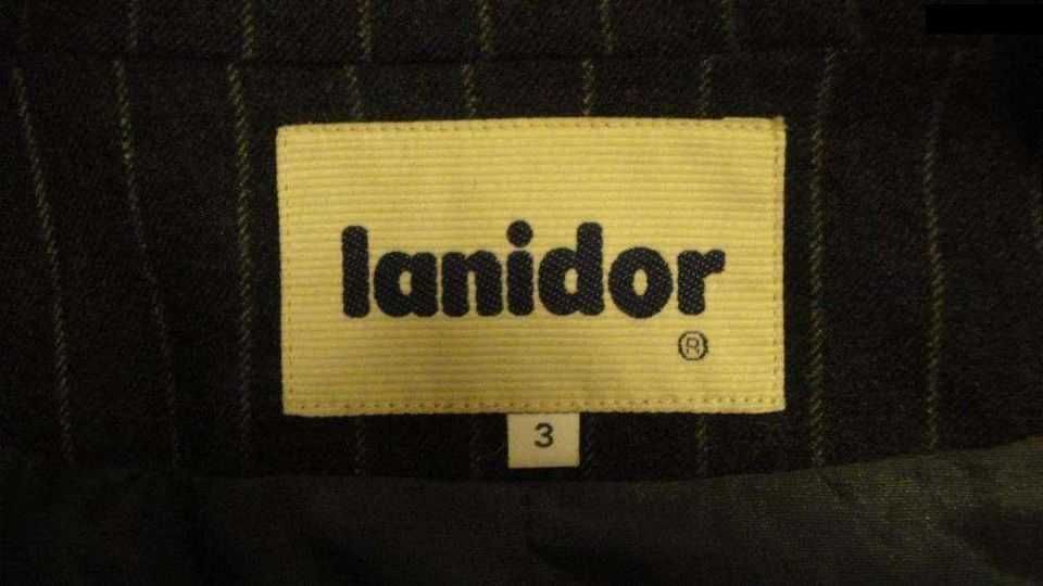 Fato completo de senhora cinza às riscas Lanidor