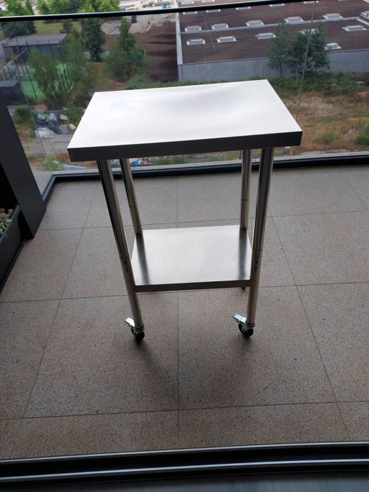 Carrinho/Mesa de cozinha aço inoxidável/Stainless kitchen cart & table