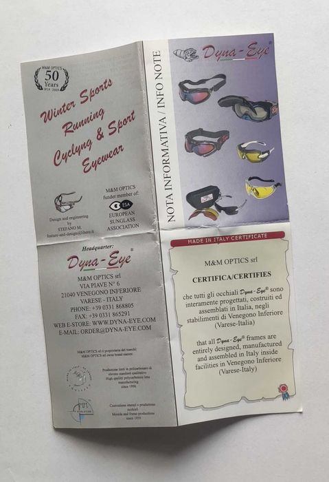 Okulary sportowe Dyna-Eye