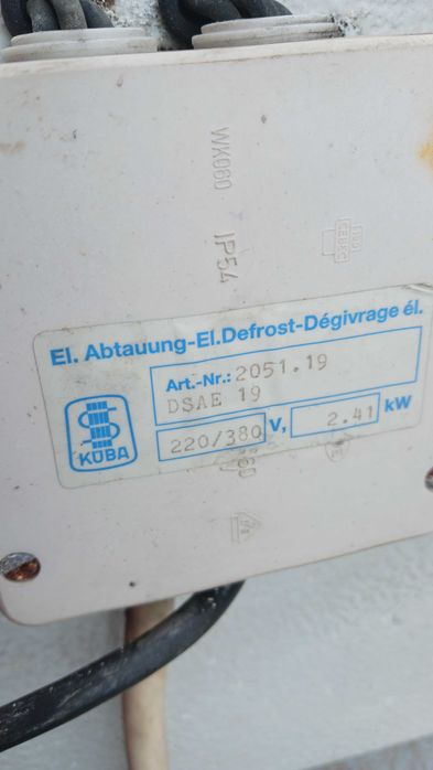 Motores exteriores e interiores câmara frigorifica.