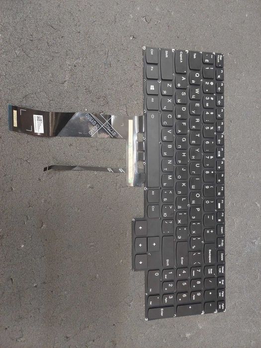Клавиатура LENOVO (Legion: 5-15 series), rus, black, без фрейма, подсветка клавиш