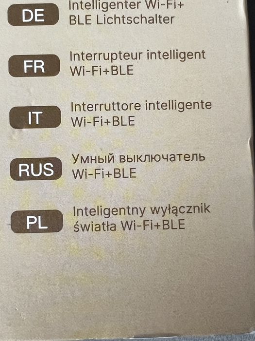 Moes-Tuya:1x przelacznik zaslon wifi +1xwłacznik wifi/BLE-Nowe#11