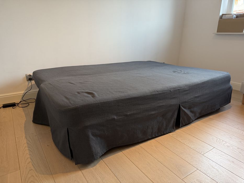IKEA NYHAMN sofa rozkładana 3-os. 140x200 + pojemnik | bdb stan