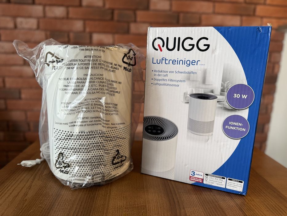 Quigg oczyszczasz powietrza z jonizacją