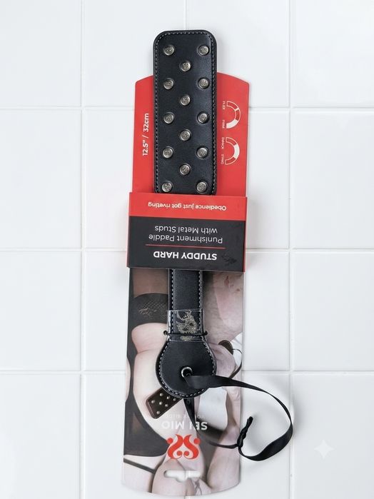 Packa skórzana z ćwiekami Sex Mio Studdy Hard 32 cm / Nowa