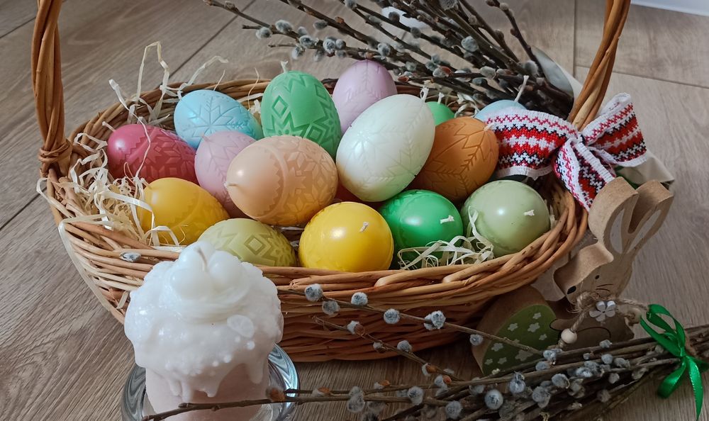 Свічки Великодні, Пасхальні. Свічки писанки