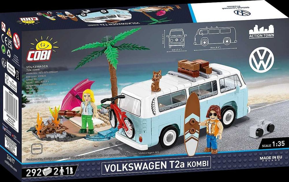 Klocki Cobi 24617 Action Town Volkswagen T2a kombi