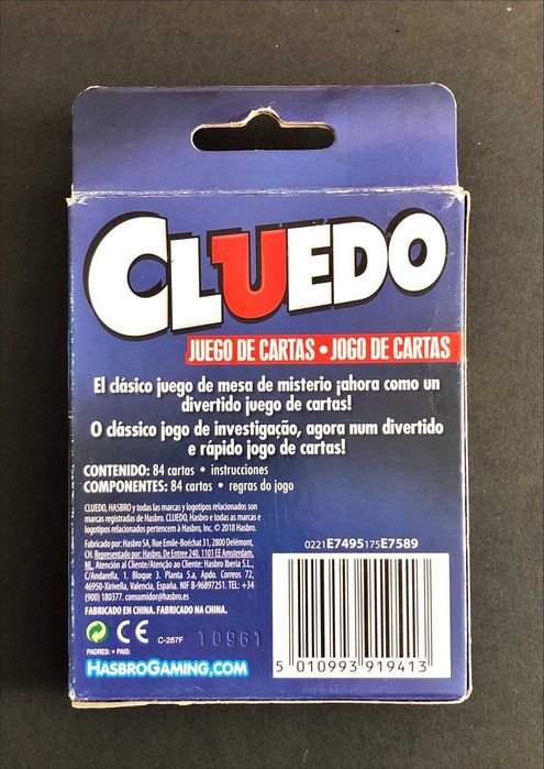 JOGO Cartas SELADO [desde 8€] Anomia Cluedo Fantasma Kittens Uno