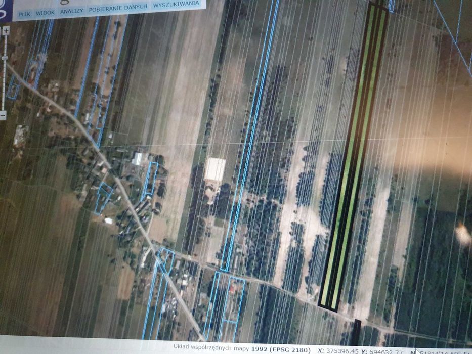 Sprzedam działkę rolną 1,66 ha w Jeżowie gm. Końskie, pow. konecki