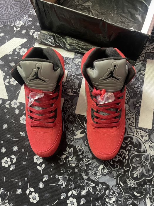 Jordan 5 Retro Red 42 Raging Bull Джордани красные