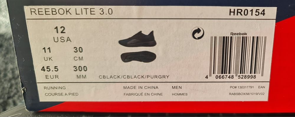 Buty reebok 45,5 nowe