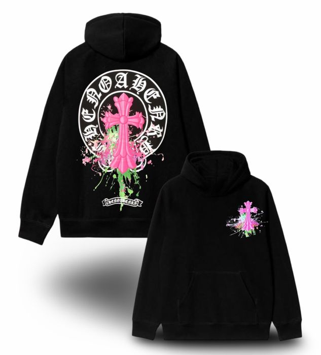 Худи Chrome Hearts Logo унисекс Хром Хартс с крестами толстовка кофта