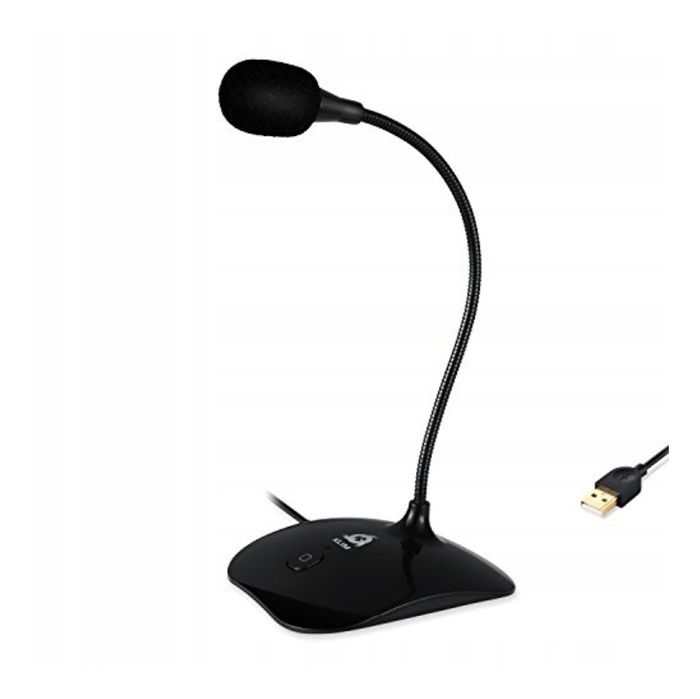 Mikrofon USB KLIM do komputera na statywie biurkowy