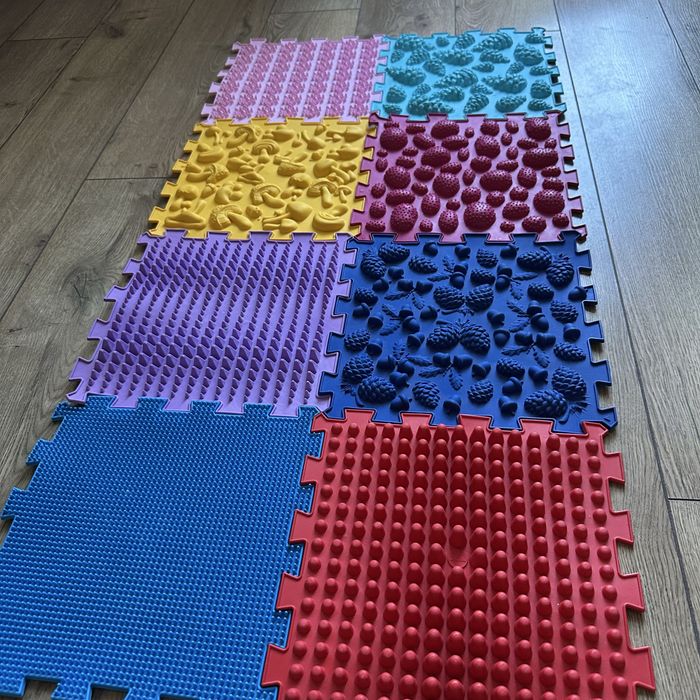 Mata ortopedyczna puzzle Ortek gumowe 8 elementow