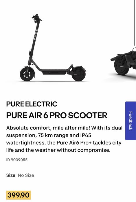 Trotinete eléctrica Pure Air6 Pro