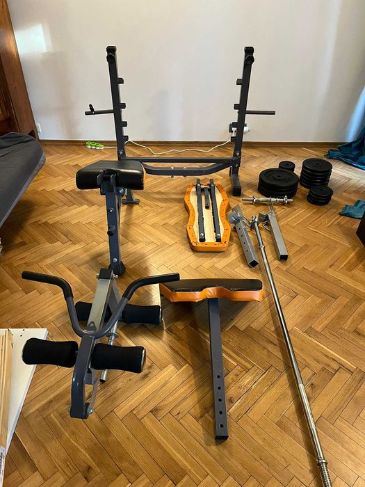 zestaw kulturystyczny 84kg