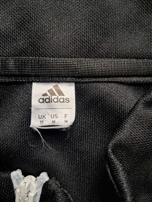 Bluza czarna Adidas , krótki zamek pod szyją, męska rozm. M.