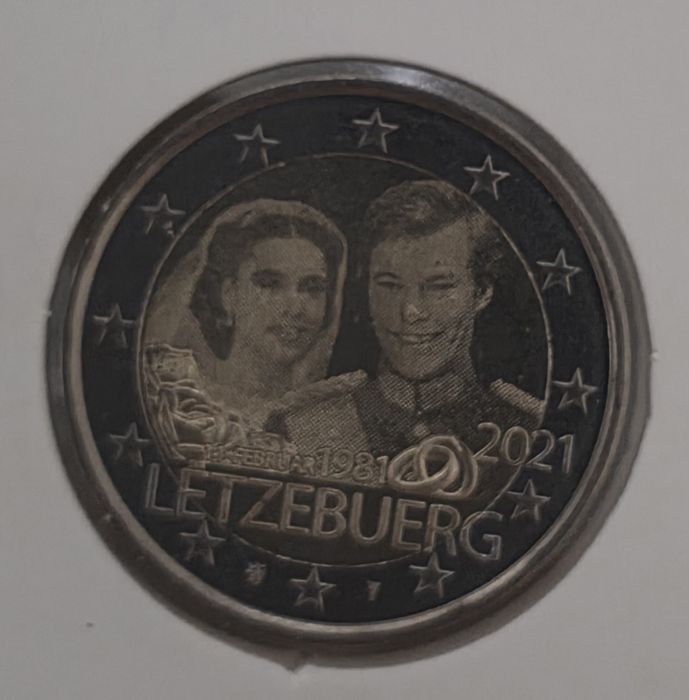 2 eur Luxemburgo 2021 casamento [fotol