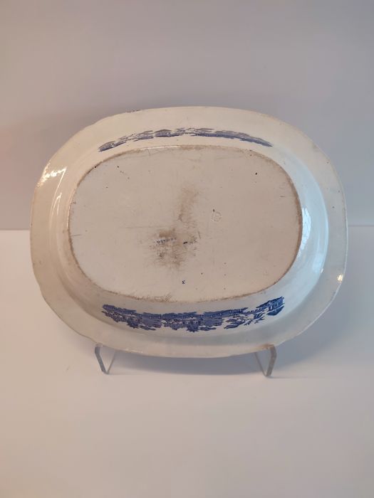 Antigas travessa e terrina "Blue Willow"