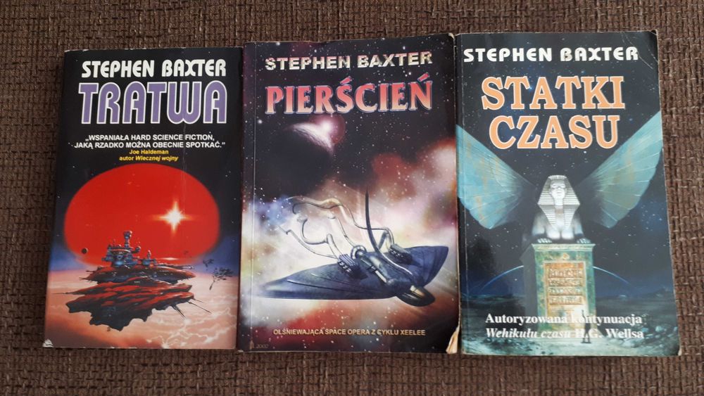 Stephen Baxter zestaw 3 książki fantastyka sci-fi cena za całość