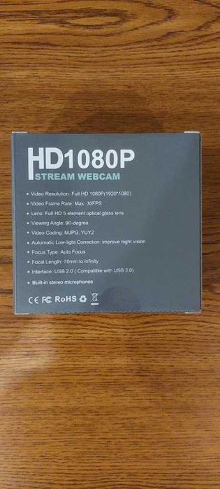 Kamera internetowa Zacro, HD 1080, USB