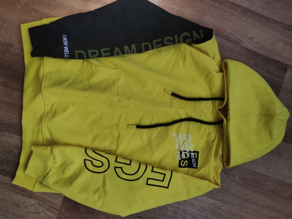 Кофта дитяча жовто-чорна 152