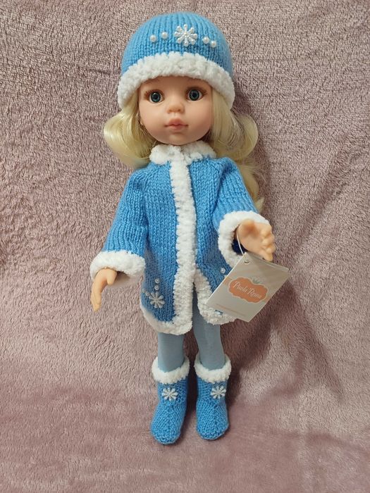 Фирменная Кукла Paola Reina в голубом наряде, красивая блондинка, 32см