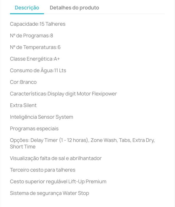 Máquina de Lavar Loiça Hotpoint LFF 8S112