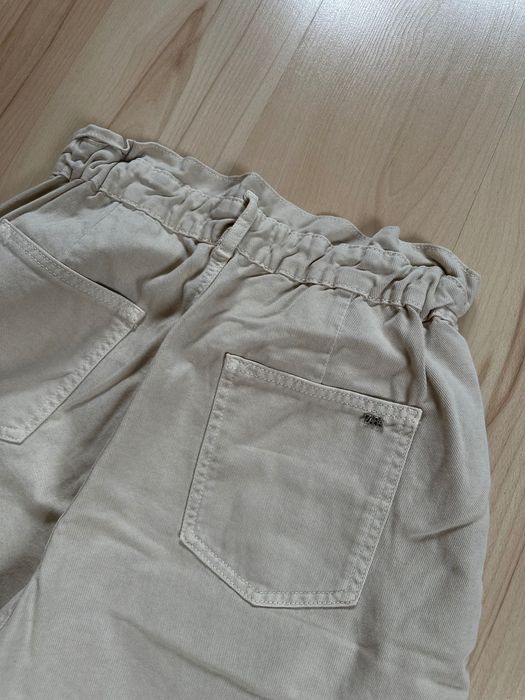 ZARA jeansy mom fit z gumką w talii