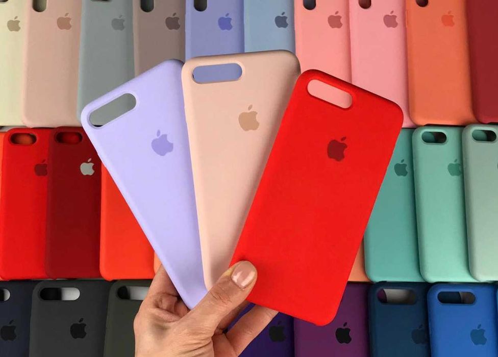 Силіконовий чохол на айфон silicone case iPhone 8 Plus / та інші