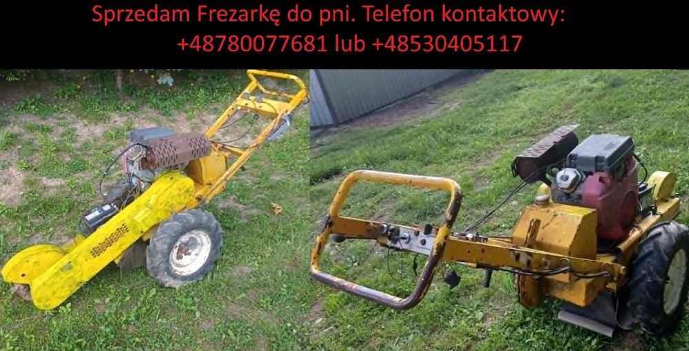 Frezarka do usuwania pni, korzeni, karczownik drzew