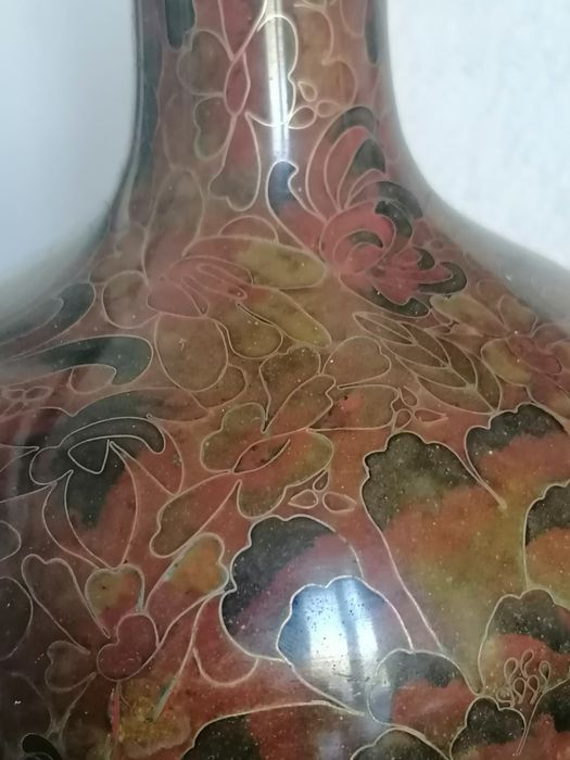 Jarra Vintage em cloisonne